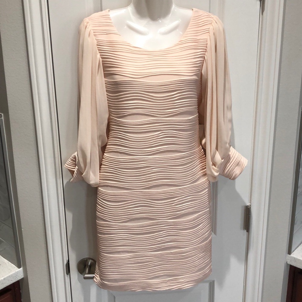 NEW Beige Dress with Long Sleeves Size 4